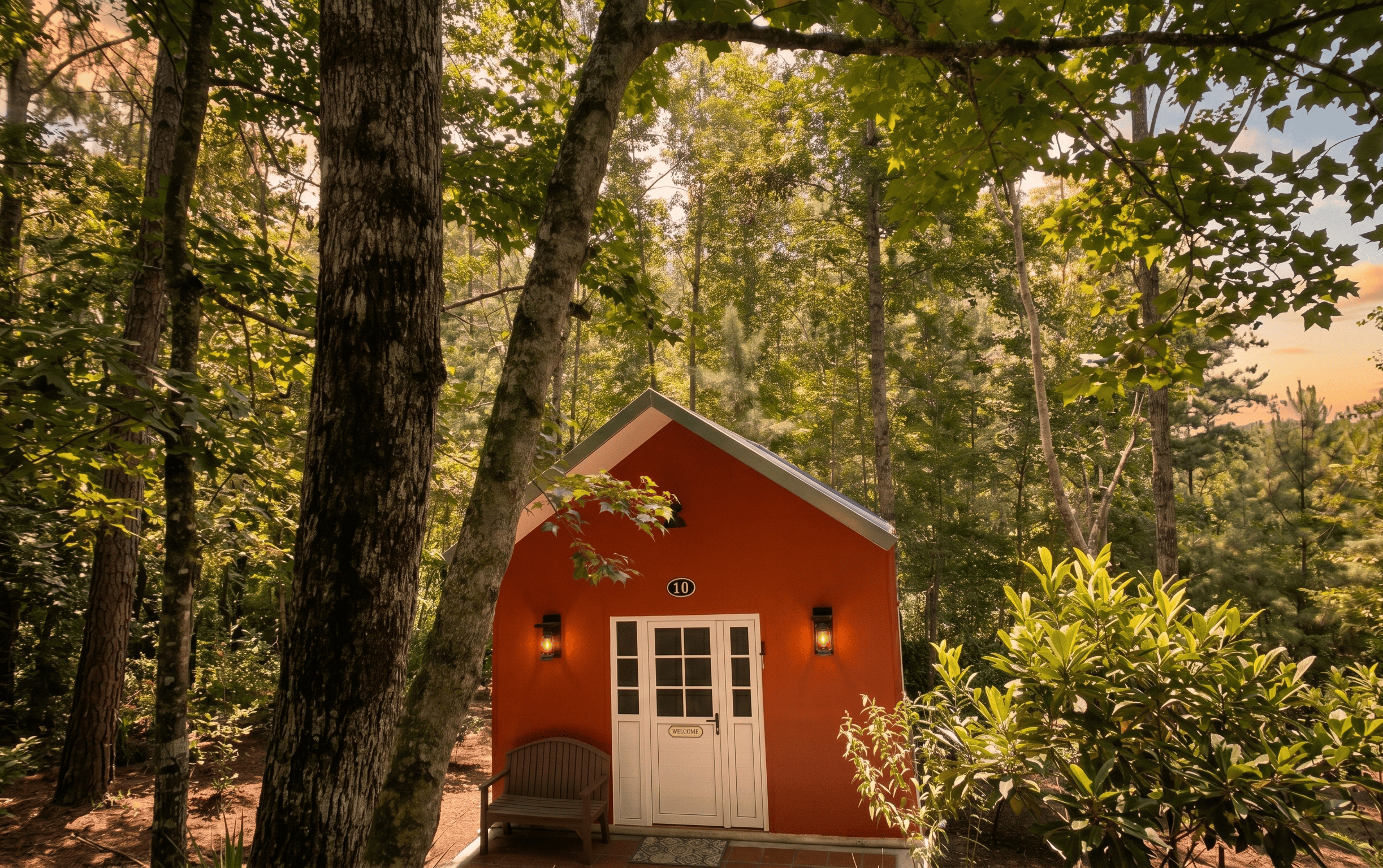Cabaña en la naturaleza